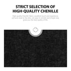 Fauteuil d'appoint rembourré pivotant large de 88,1 cm en chenille de style moderne et doux