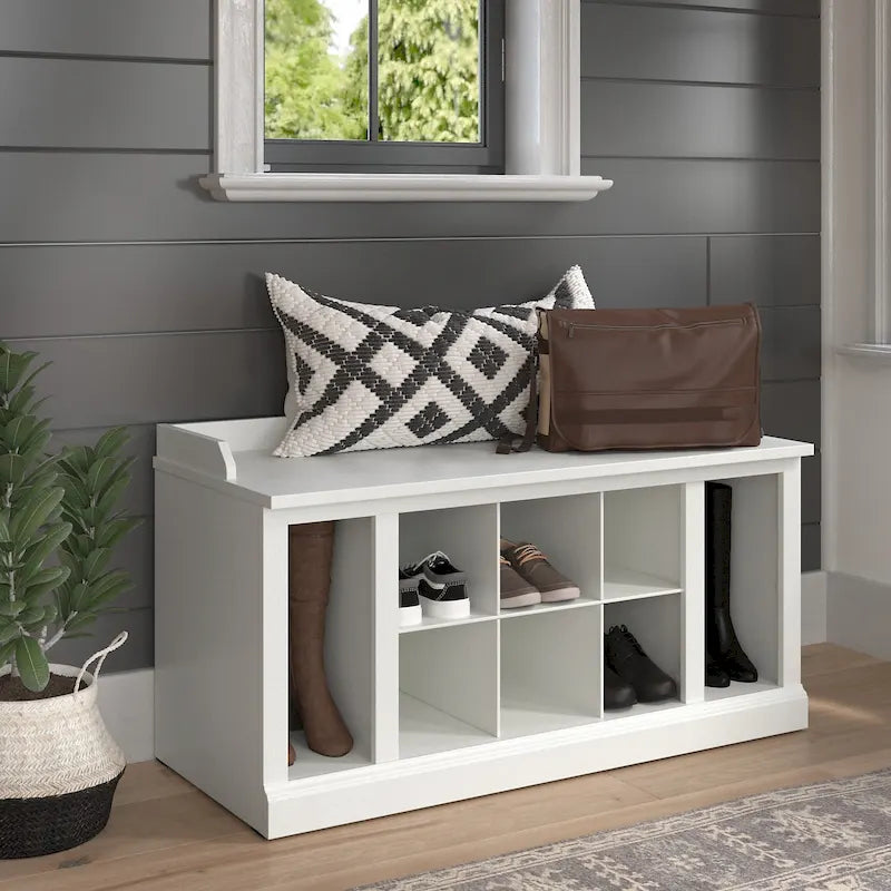 Banc de rangement pour chaussures Woodland 40W avec étagères par