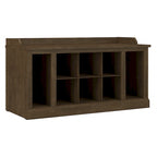 Banc de rangement pour chaussures Woodland 40W avec étagères par