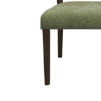 - Lot de 2 chaises de salle à manger rembourrées Oliver Mid-Century à dossier en rotin