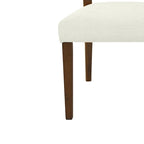 - Lot de 2 chaises de salle à manger rembourrées Oliver Mid-Century à dossier en rotin