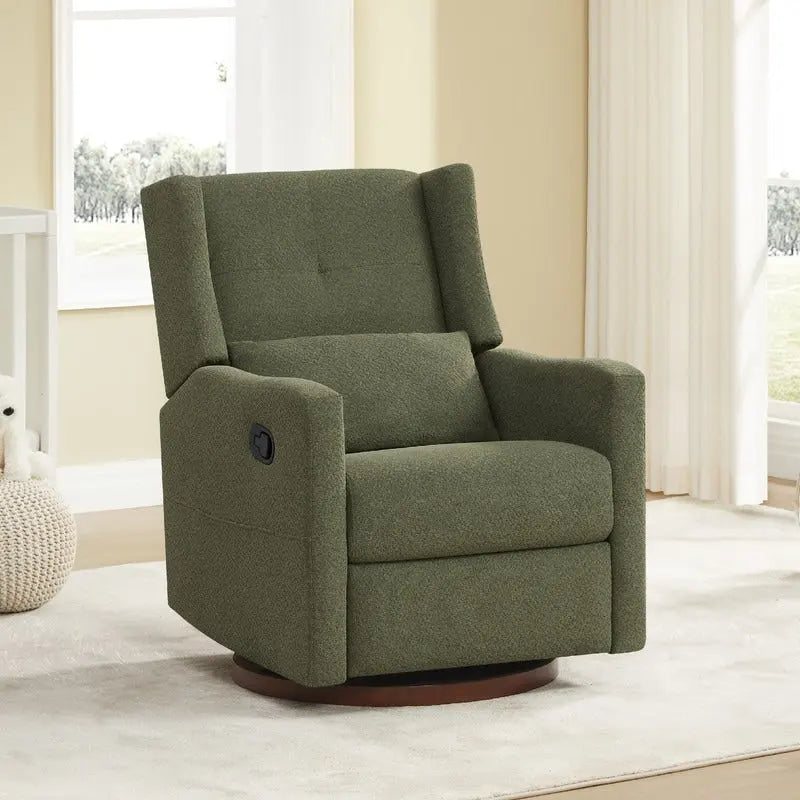 Fauteuil inclinable pivotant et coulissant manuel Lincoln avec oreiller lombaire
