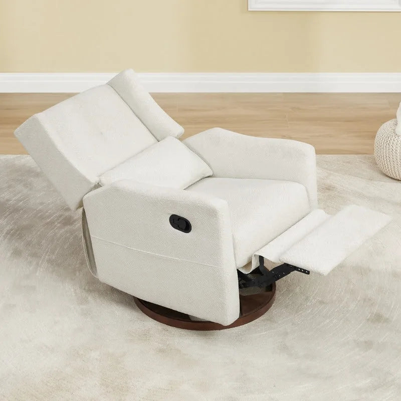 Fauteuil inclinable pivotant et coulissant manuel Lincoln avec oreiller lombaire