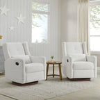 Fauteuil inclinable pivotant et coulissant manuel Lincoln avec oreiller lombaire