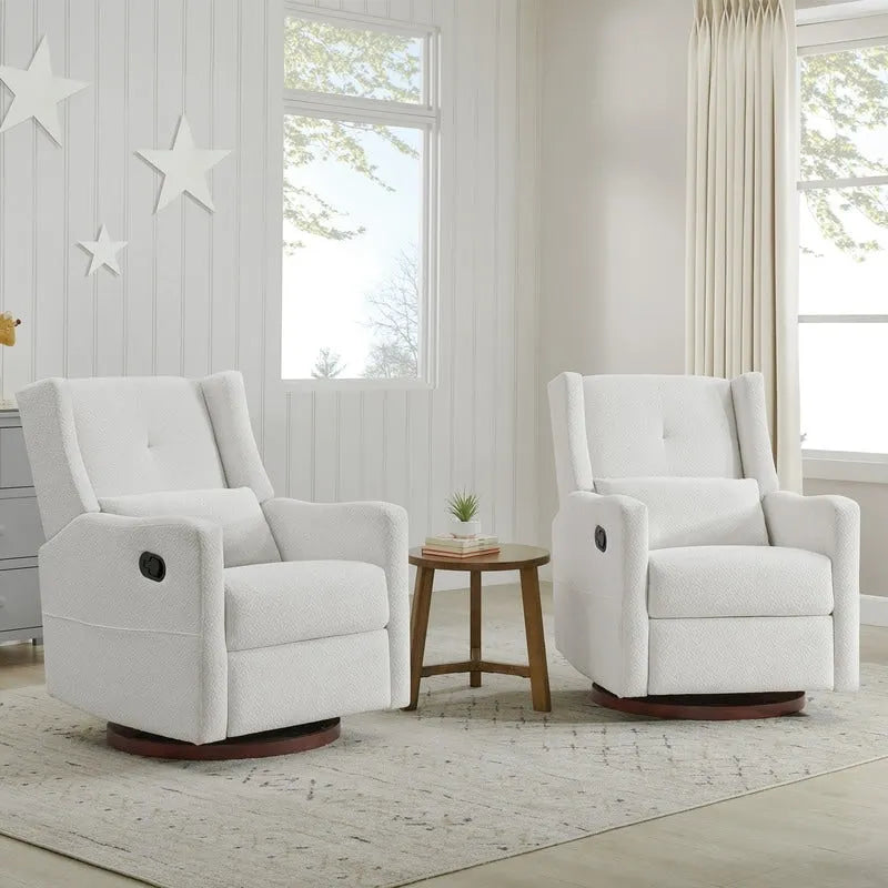 Fauteuil inclinable pivotant et coulissant manuel Lincoln avec oreiller lombaire
