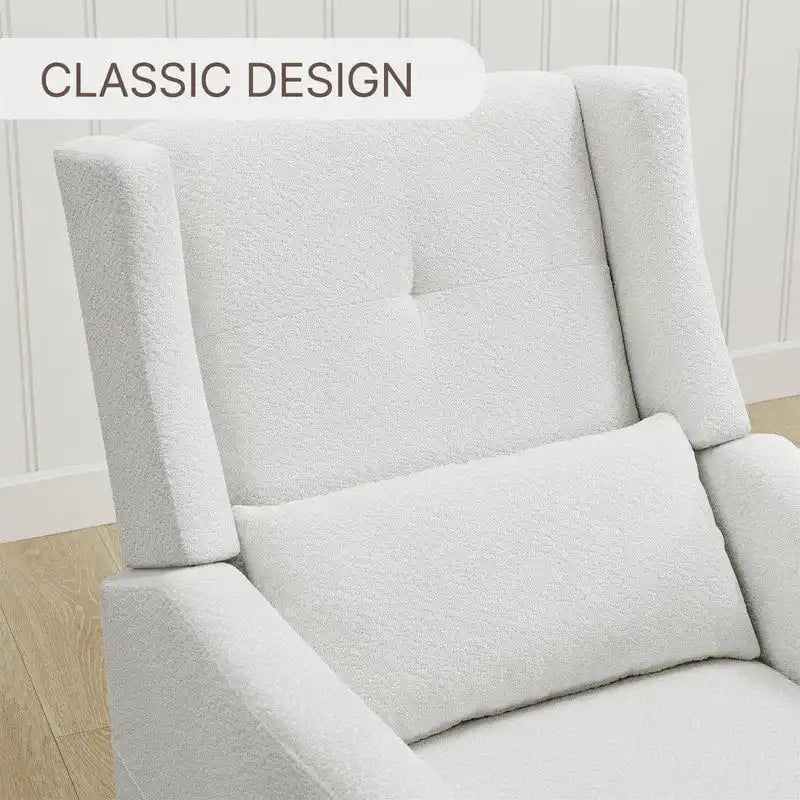 Fauteuil inclinable pivotant et coulissant manuel Lincoln avec oreiller lombaire