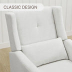 Fauteuil inclinable pivotant et coulissant manuel Lincoln avec oreiller lombaire