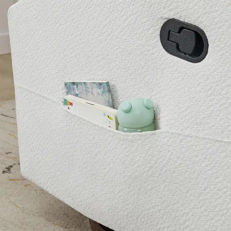 Fauteuil inclinable pivotant et coulissant manuel Lincoln avec oreiller lombaire
