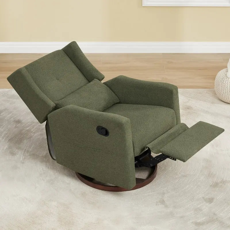 Fauteuil inclinable pivotant et coulissant manuel Lincoln avec oreiller lombaire