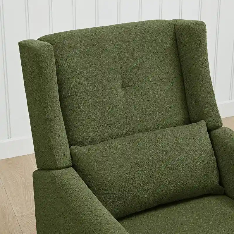 Fauteuil inclinable pivotant et coulissant manuel Lincoln avec oreiller lombaire