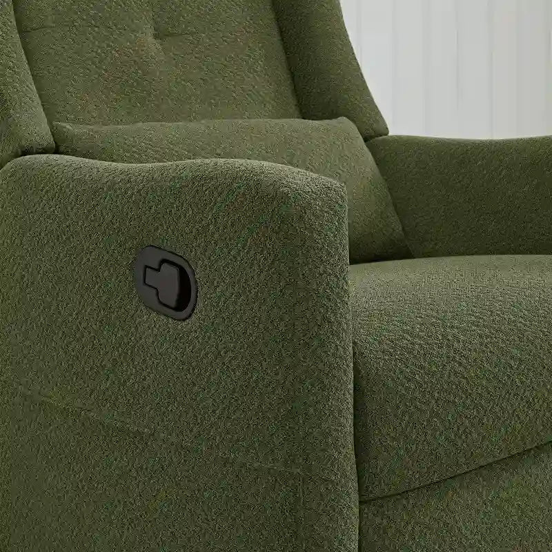 Fauteuil inclinable pivotant et coulissant manuel Lincoln avec oreiller lombaire