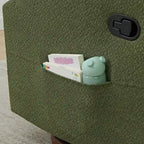 Fauteuil inclinable pivotant et coulissant manuel Lincoln avec oreiller lombaire