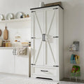 Armoire de cuisine de ferme, meubles de rangement en bois
