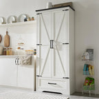 Armoire de cuisine de ferme, meubles de rangement en bois