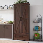 Armoire de cuisine de ferme, meubles de rangement en bois