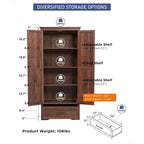 Armoire de cuisine de ferme, meubles de rangement en bois