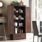 Armoire de cuisine de ferme, meubles de rangement en bois