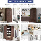 Armoire de cuisine de ferme, meubles de rangement en bois
