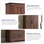 Armoire de cuisine de ferme, meubles de rangement en bois