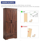 Armoire de cuisine de ferme, meubles de rangement en bois