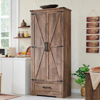 Armoire de cuisine de ferme, meubles de rangement en bois
