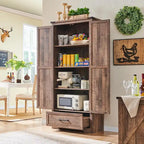 Armoire de cuisine de ferme, meubles de rangement en bois