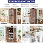 Armoire de cuisine de ferme, meubles de rangement en bois