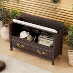 Banc de rangement d'entrée moderne avec coussin amovible pour salon