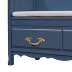 Banc de rangement d'entrée moderne avec coussin amovible pour salon