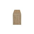 Meuble TV Maria, 2 tiroirs et étagères, bois beige 180 cm