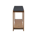Console étroite et longue avec étagère inférieure