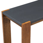 Console étroite et longue avec étagère inférieure