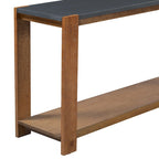 Console étroite et longue avec étagère inférieure