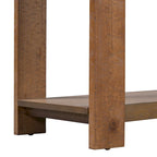 Console étroite et longue avec étagère inférieure
