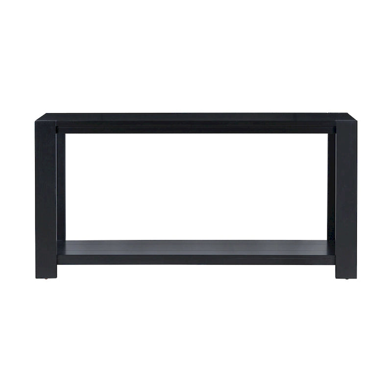 Console étroite et longue avec étagère inférieure