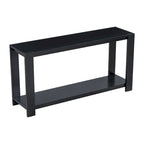 Console étroite et longue avec étagère inférieure