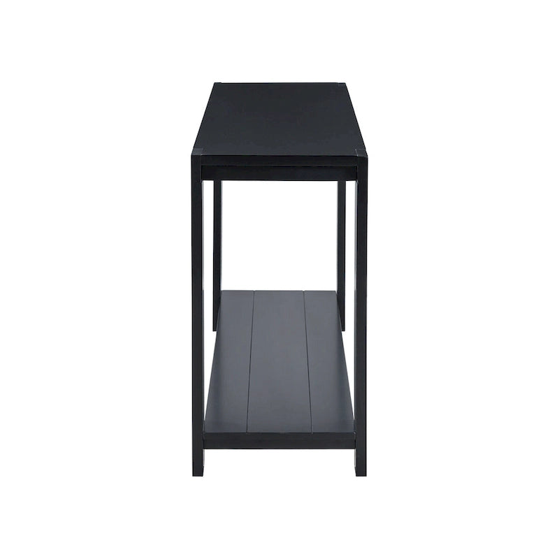 Console étroite et longue avec étagère inférieure