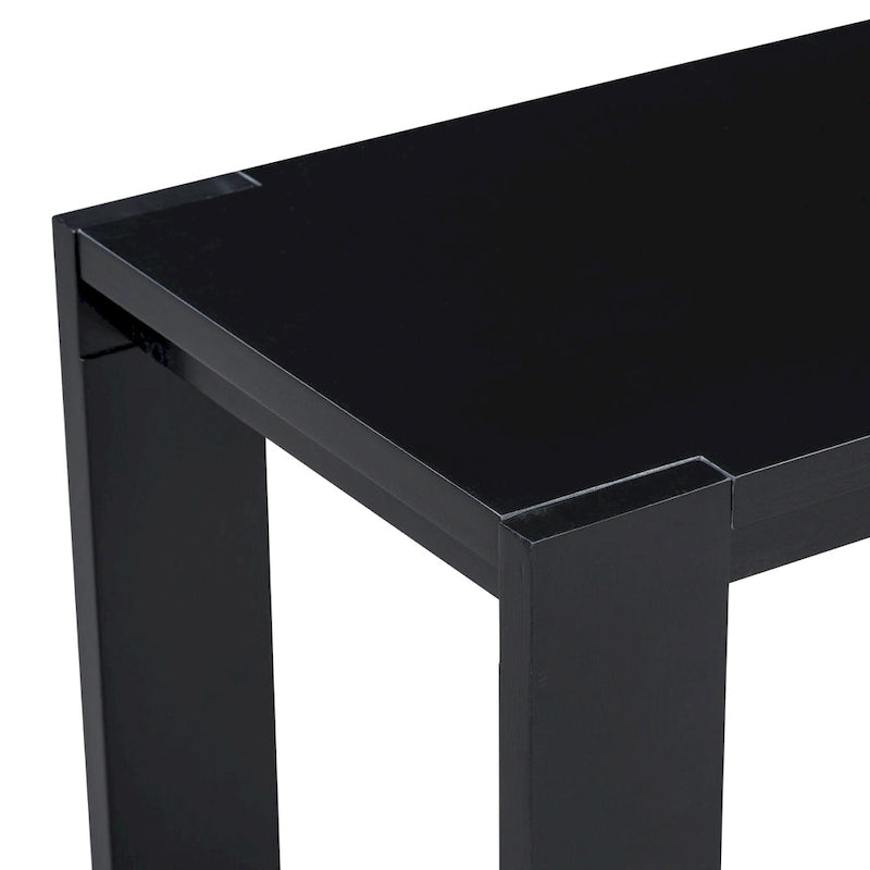 Console étroite et longue avec étagère inférieure