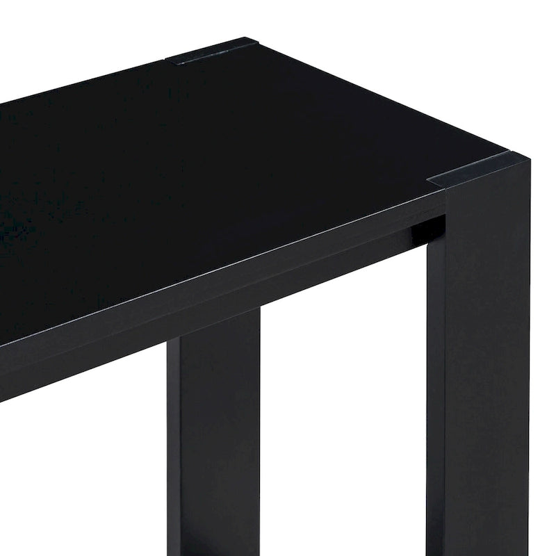 Console étroite et longue avec étagère inférieure