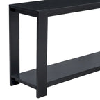Console étroite et longue avec étagère inférieure
