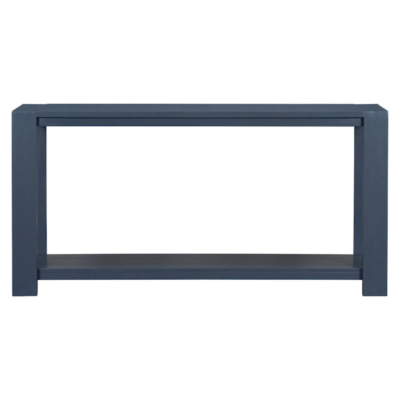 Console étroite et longue avec étagère inférieure