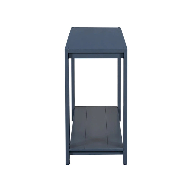 Console étroite et longue avec étagère inférieure