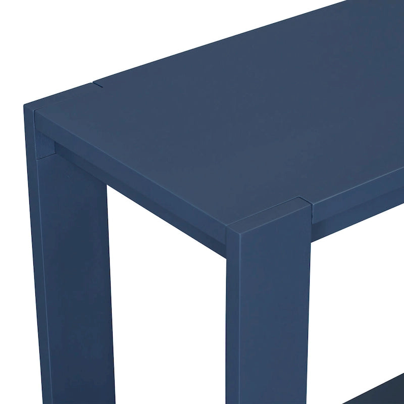Console étroite et longue avec étagère inférieure