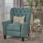 Fauteuil inclinable en tissu touffeté Cerelia par