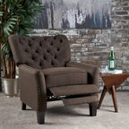 Fauteuil inclinable en tissu touffeté Cerelia par