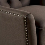 Fauteuil inclinable en tissu touffeté Cerelia par