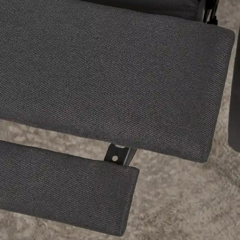 Fauteuil inclinable en tissu touffeté Cerelia par