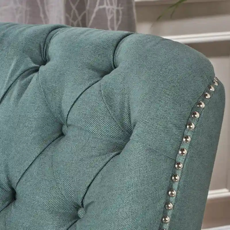 Fauteuil inclinable en tissu touffeté Cerelia par