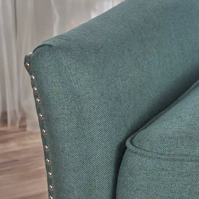 Fauteuil inclinable en tissu touffeté Cerelia par