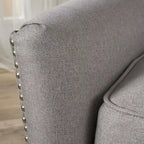 Fauteuil inclinable en tissu touffeté Cerelia par